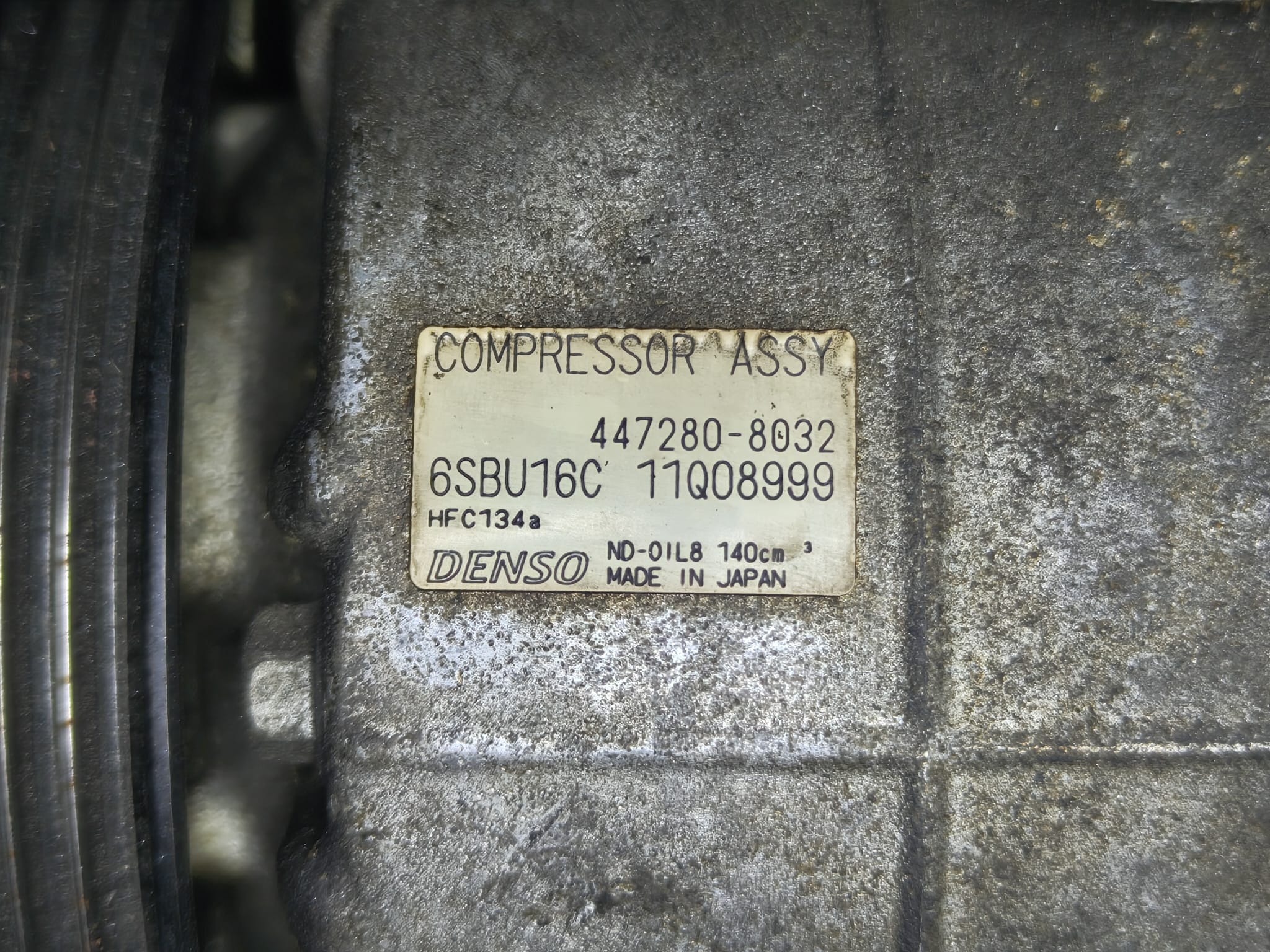 Compresor de aire acondicionado 6SBU16C (447280-8032)
